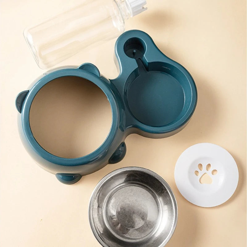 Automatic Pet Feeder & Water Dispenser - No Power Needed