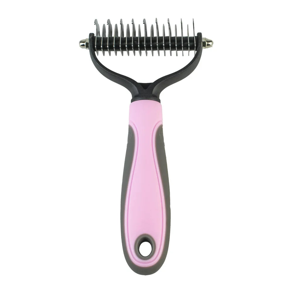 Pet Grooming Kit - Deshedding Brush, Nail Clippers & Comb
