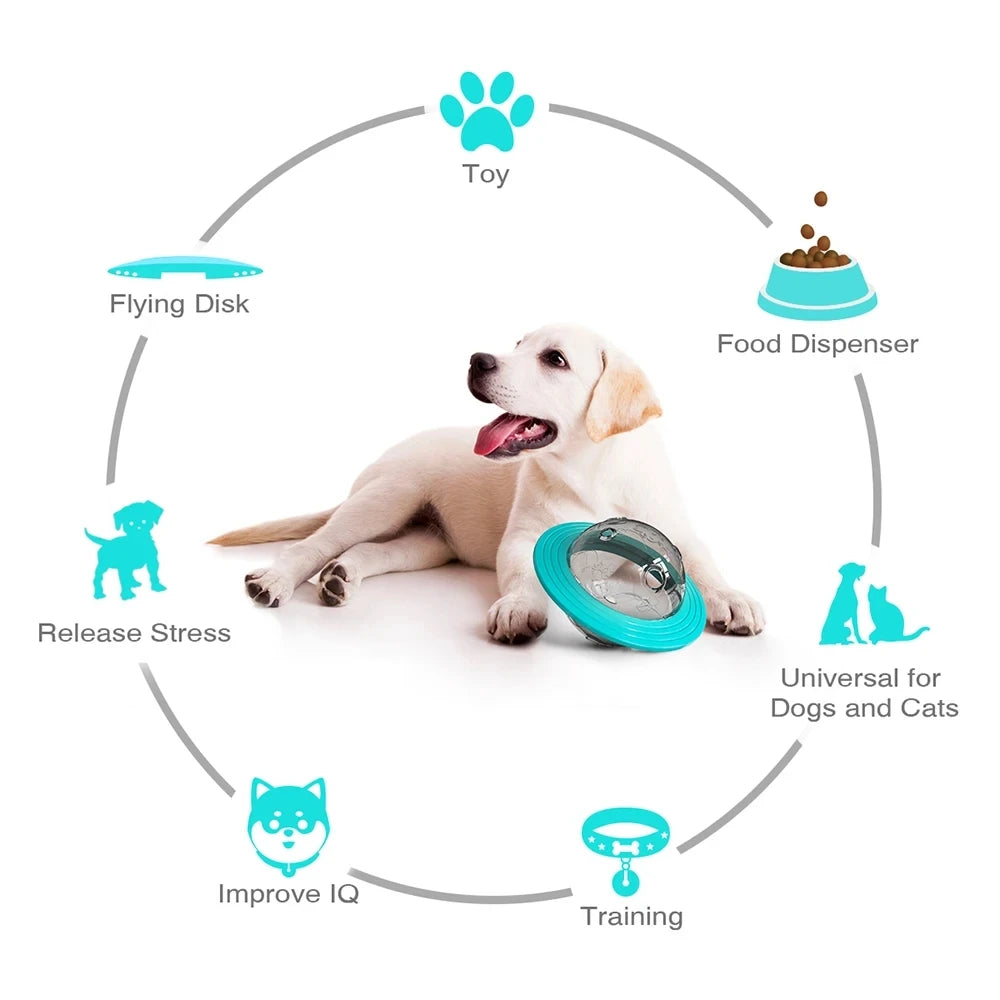 Interactive Treat Dispenser Toy for Dogs & Cats