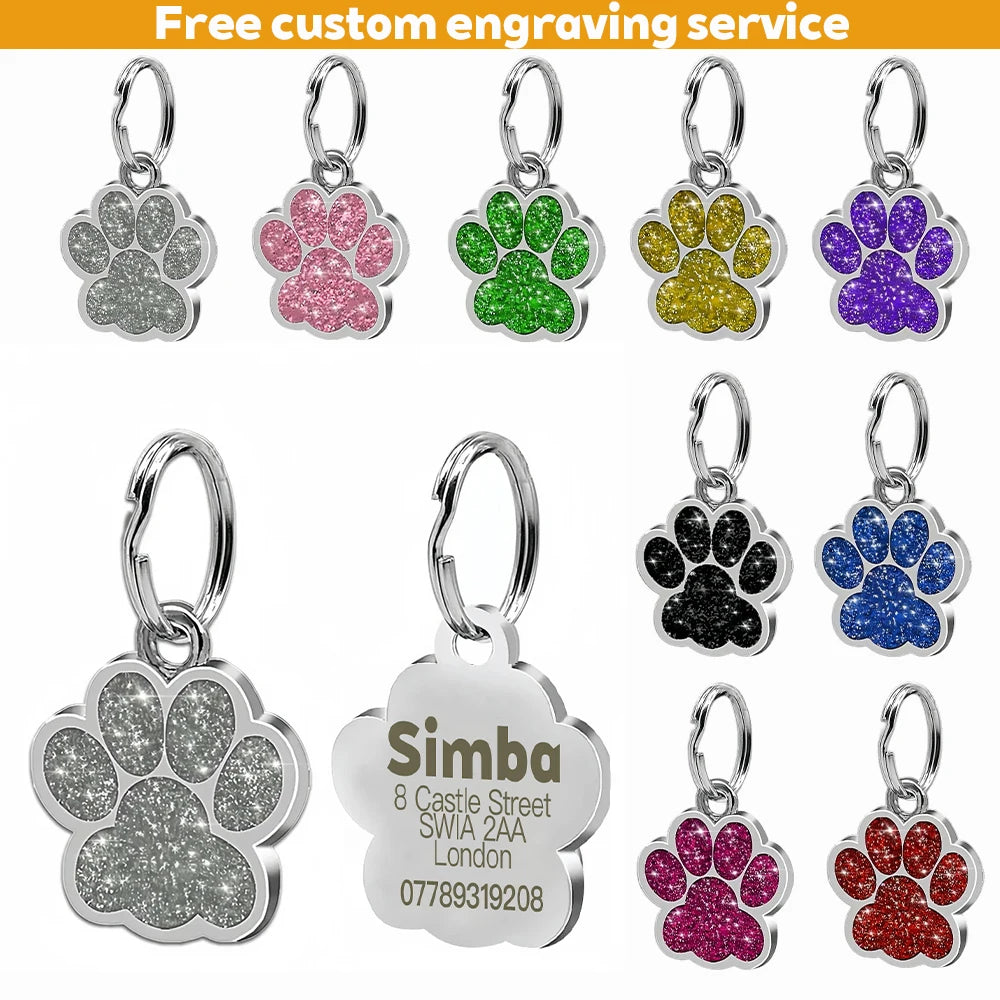 Personalized Pet ID Tag - Engraved Name & Contact