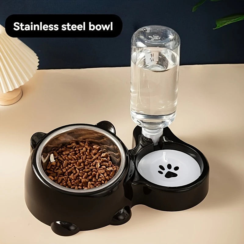 Automatic Pet Feeder & Water Dispenser - No Power Needed