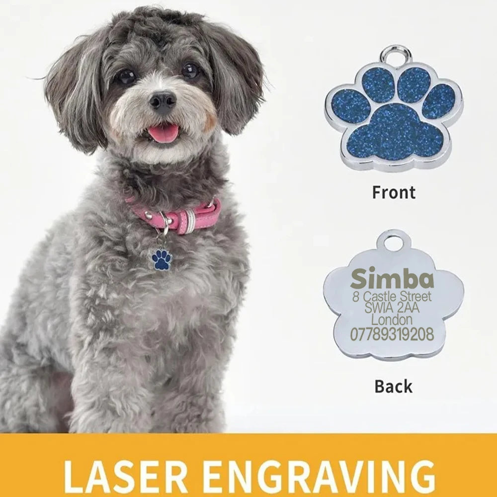 Personalized Pet ID Tag - Engraved Name & Contact