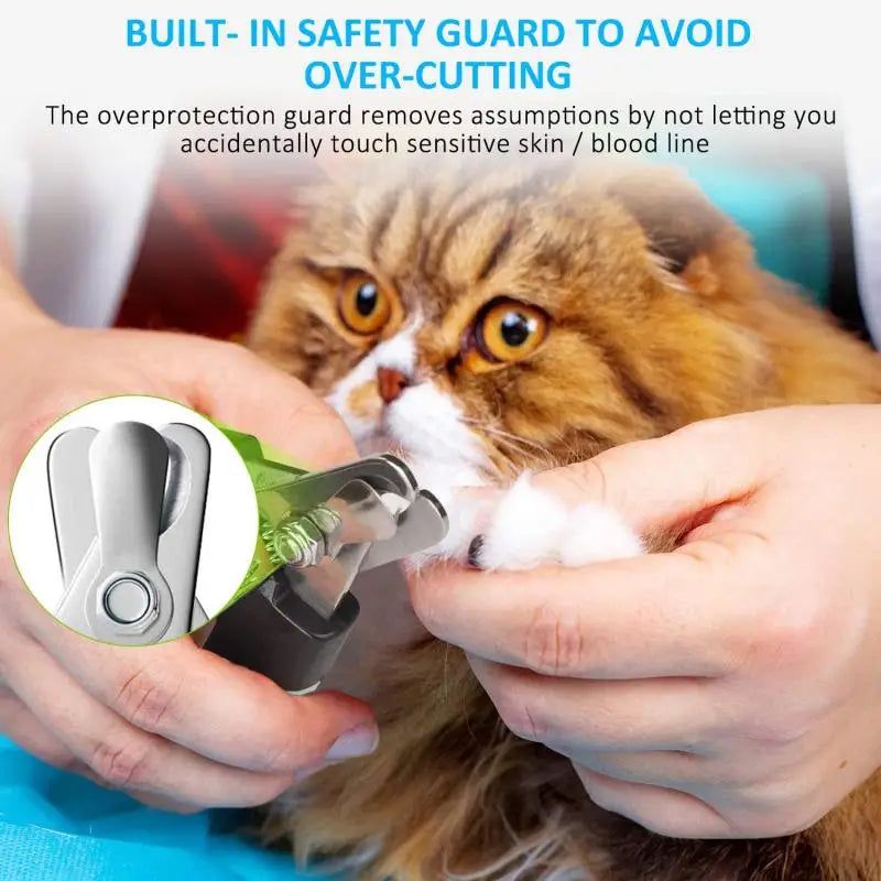 Pet Grooming Kit - Deshedding Brush, Nail Clippers & Comb